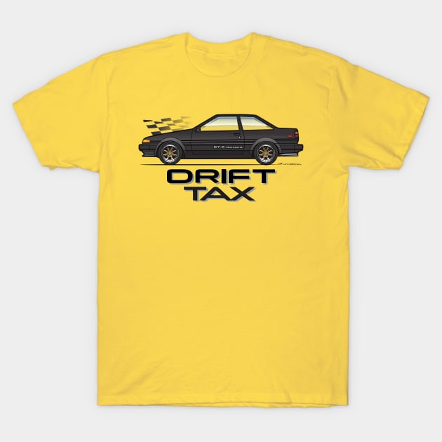 Black Drift Tax T-Shirt by JRCustoms44